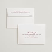 "Double Peony" - Wedding Thank You Cards in Ruby by Janean Hinger - FREE Recipient Addressing
