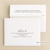 "Formal Affair" - Wedding Thank You Cards in Cloud by Stacey Meacham - FREE Recipient Addressing
