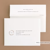 "Tradition" - Wedding Thank You Cards in Almond by Leah Bisch - FREE Recipient Addressing