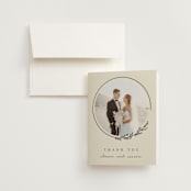 "Branched" - Wedding Thank You Cards in Almond by Brianne Larsen - Front