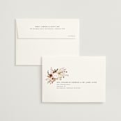"Monogrammed Floral" - Wedding Thank You Cards in Harvest by Susan Moyal - FREE Recipient Addressing