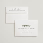 "winter garland" - Wedding Thank You Cards in Tuxedo by Leah Bisch - FREE Recipient Addressing