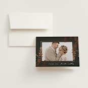 "Quince" - Wedding Thank You Cards in Ivy by Kelly Schmidt - Front