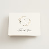 "Embrace" - Wedding Thank You Cards in Cloudy by Jennifer Postorino - Front