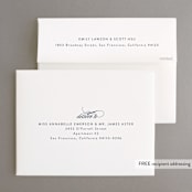 "Gold Leaf" - Wedding Thank You Cards in Indigo by Kelly Schmidt - FREE Recipient Addressing