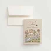"Countryside" - Wedding Thank You Cards in Autumnal by Paper Sun Studio - Front
