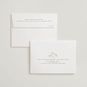 "Floral Enlace" - Wedding Thank You Cards in Blanc by Pati Cascino - FREE Recipient Addressing