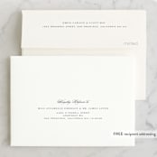 "Amazed" - Wedding Thank You Cards in Obsidian by Design Lotus - FREE Recipient Addressing