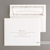 "glitter arch" - Wedding Thank You Cards in Champagne by Design Lotus - FREE Recipient Addressing