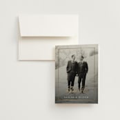 "Bianca" - Wedding Thank You Cards in Sugar by Jessica Williams - Front
