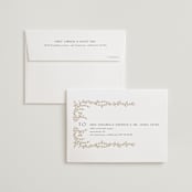 "Beautiful Chuppah" - Wedding Thank You Cards in Midnight by Ana de Sousa - FREE Recipient Addressing
