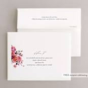 "Blossoms" - Wedding Thank You Cards in Blush by Lori Wemple - FREE Recipient Addressing