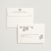 "Heirloom Branches" - Wedding Thank You Cards in Midnight by GeekInk Design - FREE Recipient Addressing