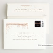 "Dazzling" - Wedding Thank You Cards in Noir by Phrosné Barwood - FREE Recipient Addressing