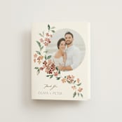 "Sweeping Vine" - Wedding Thank You Cards in Dusty Rose by Itsy Belle Studio - Front