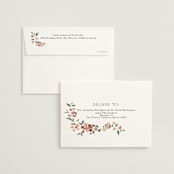 "Sweeping Vine" - Wedding Thank You Cards in Dusty Rose by Itsy Belle Studio - FREE Recipient Addressing
