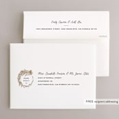 "Gather" - Wedding Thank You Cards in Ebony by Leah Bisch - FREE Recipient Addressing