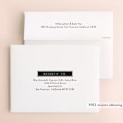 "New Monogram" - Wedding Thank You Cards in Licorice by Jessica Williams - FREE Recipient Addressing