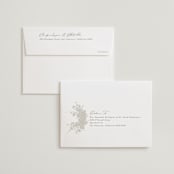 "Bouquet Toss" - Wedding Thank You Cards in Smoke by Robert and Stella - FREE Recipient Addressing