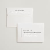 "Understated Elegance" - Wedding Thank You Cards in Cotton by Stacey Meacham - FREE Recipient Addressing
