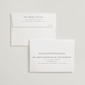"Newberry" - Wedding Thank You Cards in Bisque by Kristie Kern - FREE Recipient Addressing