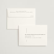 "Linear" - Wedding Thank You Cards in Silk by Laura Hankins - FREE Recipient Addressing