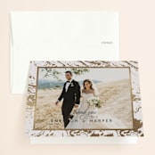 "Modern Marble" - Wedding Thank You Cards in Cloud by Kelly Schmidt - Front