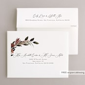 "Sunset Florals" - Wedding Thank You Cards in Copper by Susan Moyal - FREE Recipient Addressing
