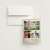 "Mandala Corners" - Wedding Thank You Cards in Peony by Oma N. Ramkhelawan - Front
