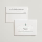 "Aatreya" - Wedding Thank You Cards in Aqua by Pati Cascino - FREE Recipient Addressing