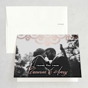"Captivating" - Wedding Thank You Cards in Plum by Design Lotus - Front