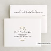 "Elegant Announcement" - Wedding Thank You Cards in Vanilla by Kelly Schmidt - FREE Recipient Addressing