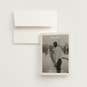 "Ampersand glam" - Wedding Thank You Cards in Powder by Creo Study - Front