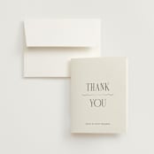 "Inventive" - Wedding Thank You Cards in Pepper by Olivia Raufman - Front