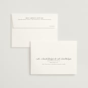 "Hillside" - Wedding Thank You Cards in Graphite by Everett Paper Goods - FREE Recipient Addressing