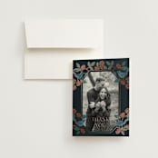 "Wedding birds" - Wedding Thank You Cards in Onyx by Ana de Sousa - Front