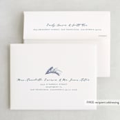 "Aspen" - Wedding Thank You Cards in Midnight by Kristie Kern - FREE Recipient Addressing