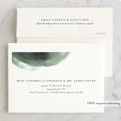 "Fancy Marble" - Wedding Thank You Cards in Moss by Phrosné Barwood - FREE Recipient Addressing