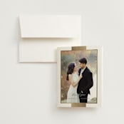 "Refined style" - Wedding Thank You Cards in Slate by Stacey Meacham - Front