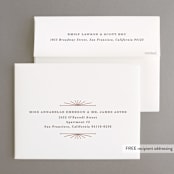 "Art Deco Border" - Wedding Thank You Cards in Blush by Hooray Creative - FREE Recipient Addressing