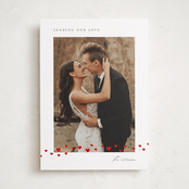 "Sprinkled Hearts" - Valentine's Day Cards in Cotton by Stacey Meacham - Front