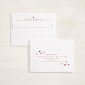 "Repeating Hearts" - Valentine's Day Cards in Red Rose by Hooray Creative - FREE Recipient Addressing