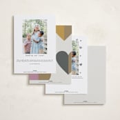 "Tiny Hearts" - Valentine's Day Cards in Muted by Sumak Studio - Back of Card Options