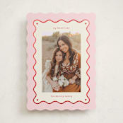 "wavy border" - Valentine's Day Cards in Ballet Slipper by Baumbirdy - Front