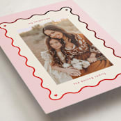 "wavy border" - Valentine's Day Cards in Ballet Slipper by Baumbirdy - Detail