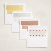 "wavy border" - Valentine's Day Cards in Ballet Slipper by Baumbirdy - Envelope Liner Options