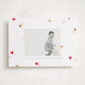 "Confetto" - Valentine's Day Cards in Berries by Pixel and Hank - Front