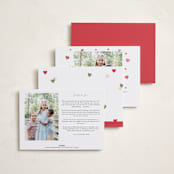 "Confetto" - Valentine's Day Cards in Berries by Pixel and Hank - Back of Card Options