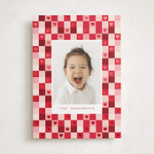 "Check Heart" - Valentine's Day Cards in Ruby by Hudson meet Rose - Front