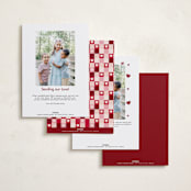 "Check Heart" - Valentine's Day Cards in Ruby by Hudson meet Rose - Back of Card Options